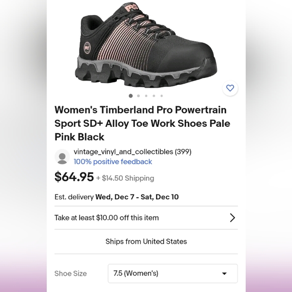 Timberland Steel Toe Shoes - Picture 2 of 2